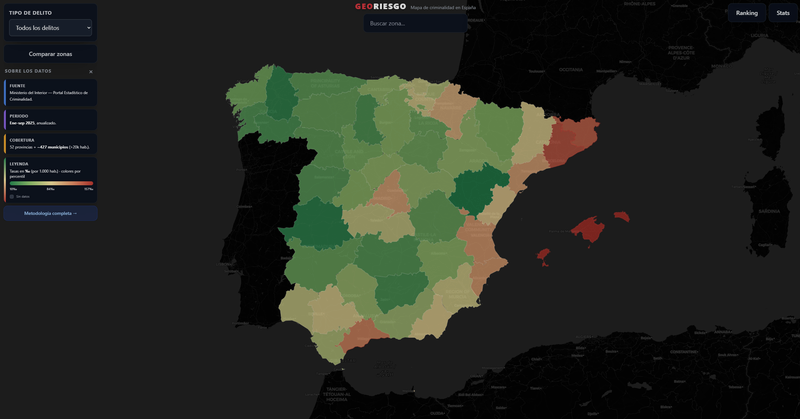 Georiesgo - Mapa de Criminalidad